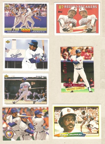 EDDIE MURRAY ( 43 ) DIFFERENT CARDS NM - Picture 4 of 4