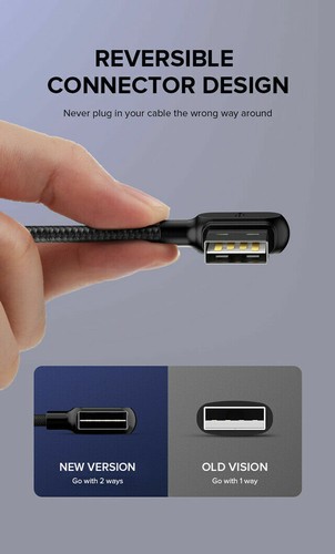 MCDODO LED 90 Grad Typ-C iphone USB-C Ladekabel Winkel Fast charging Kabel Nylon - Bild 13 von 29