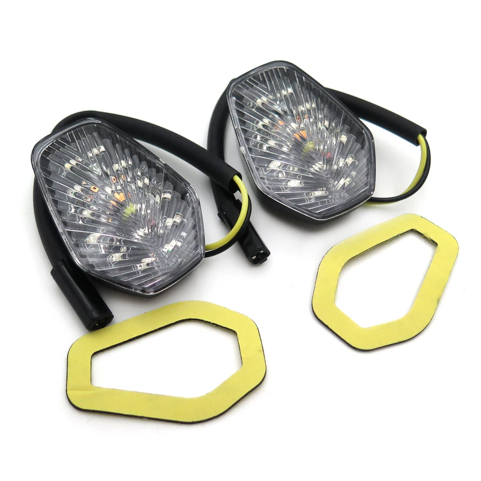 Clear Led Turn Signal Lights For Suzuki Gsxr 600 750 1000 2001 2002 2003 2004 - Image 3 of 4