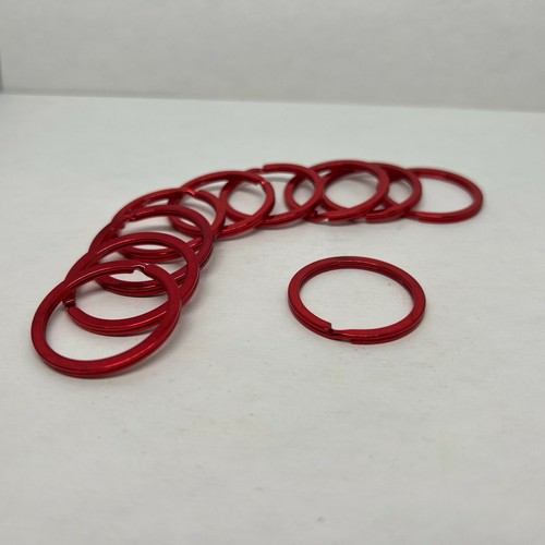 RED Split Key Rings - Brand New | Flat & Wide Style Color keyrings - 第 2/6 張圖片
