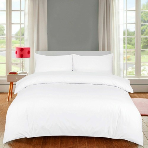 100% EGYPTIAN COTTON DUVET QUILT COVER SET & DEEP FITTED SHEET MATCHING T250 - Picture 5 of 11