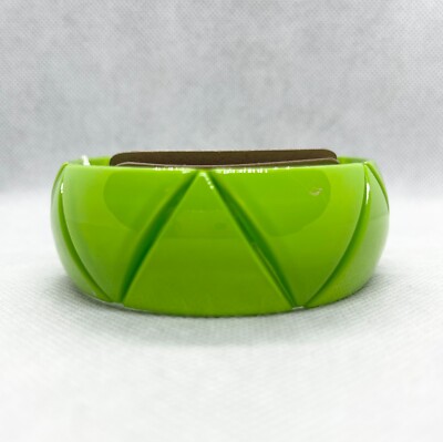 Bright Spring Solid Color Acrylic Triangle Bangle Cuff Bracelet