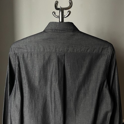 J+ Jil Sander x Uniqlo Men’s Gray Denim Cotton Slim Fit Shirt – Size S - Picture 7 of 11