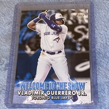 2022 WELCOME TO THE SHOW VLADIMIR GUERRERO JR #WTTS-24 BLUE PARALLEL 