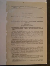 Government Report 1885 James H Norton Co F 70th Reg NY Vol Civil War Pension 