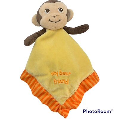 Garanimals Lovey My Best Friend Monkey Yellow Orange Security