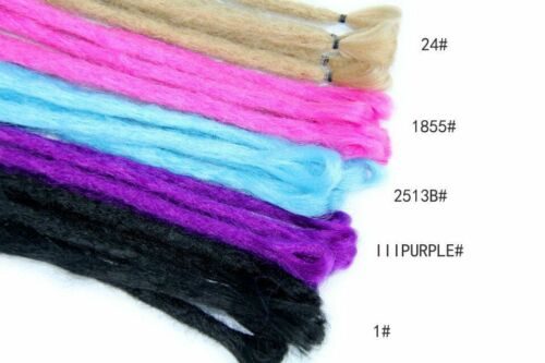 20" 24" Dreadlocks Extensions Single Ended Dreads SE Dreads Reggae Hair Braids - Picture 14 of 97