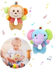 Newborn Baby Soft Rattle, Hand Bracelet Wrist Rattle Toy Foot