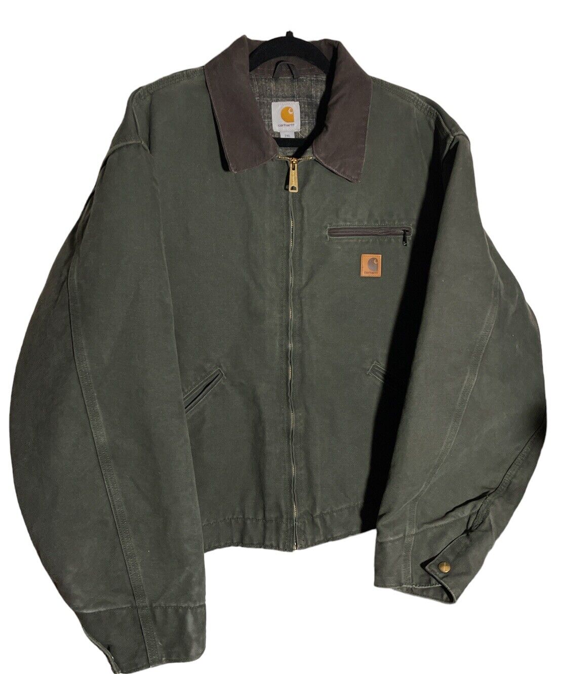 Carhartt カーハート デトロイトジャケット モスグリーン ジョニー ...