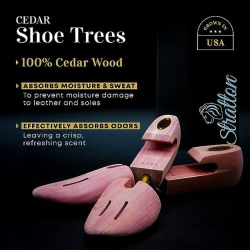 Scarpa di cedro albero scarpa in legno regolabile allungabile supporto stivali per uomo - Foto 42 di 46