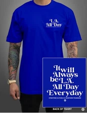 streetwise Always L.A. Graphic T-Shirt Black & White & Royal & Gray & Navy