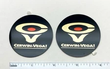 Cerwin Vega Mobile Round Speaker Badge Logo Emblem Pair CV Free Shipping