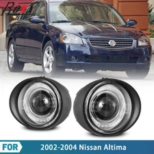 Fits 03-07 Nissan Murano 02-04 Altima Fog Lights Halo Projector Clear Glass Lens