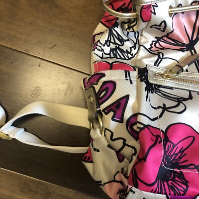 Coach Kyra Floral Poppy Design Pink Gold White Purple  display picture 1