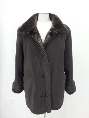 REVERSIBLE Mink Faux Fur Coat Jacket Brown Medium Women's 36246 | eBay REVERSIBLE Mink Faux Fur Coat Jacket Brown Medium Women's 36246 | eBay