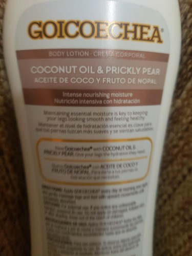 GOICOECHEA BODY LOTION Coconut Oil And Prickly Pear 13.5 Oz- Intense Moisturizer - Picture 3 of 8