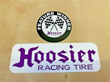 Hoosier Racing Tire x2 Stickers Decal Genuine Vintage US Import 