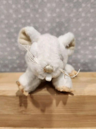 Ganz Soft Spots Scary Critter White Mouse Lab Rat Plush Toy 4" - Picture 3 of 7