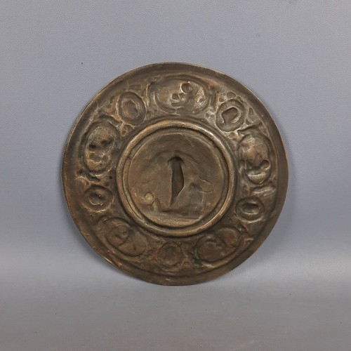 Antikes Bronze Medaillon Skulptur Hochrelief Göttin Nike Klassische Kunst 20. Jh. - Bild 5 von 10