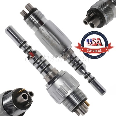 Dental LED Quick Coupler 4/6 Hole fit Kav Multiflex LUX Fiber Optic Handpiece