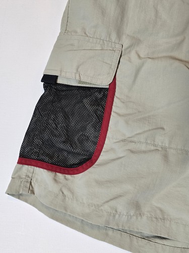 Nautica Shorts Mens Medium Tan Logo Stretch Drawstring Sports Polyester & Nylon - Picture 3 of 11