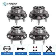 4Pcs Front & Rear Wheel Hub Bearings For Chevy Impala 2014-2017 Malibu 2013-2015