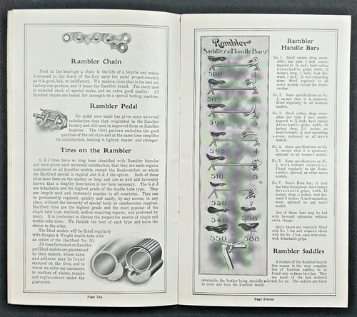 1904 Rambler Bicycle And Motor Bicycles Catalogue Pope Manufacturing Co. 24p - Picture 4 of 10