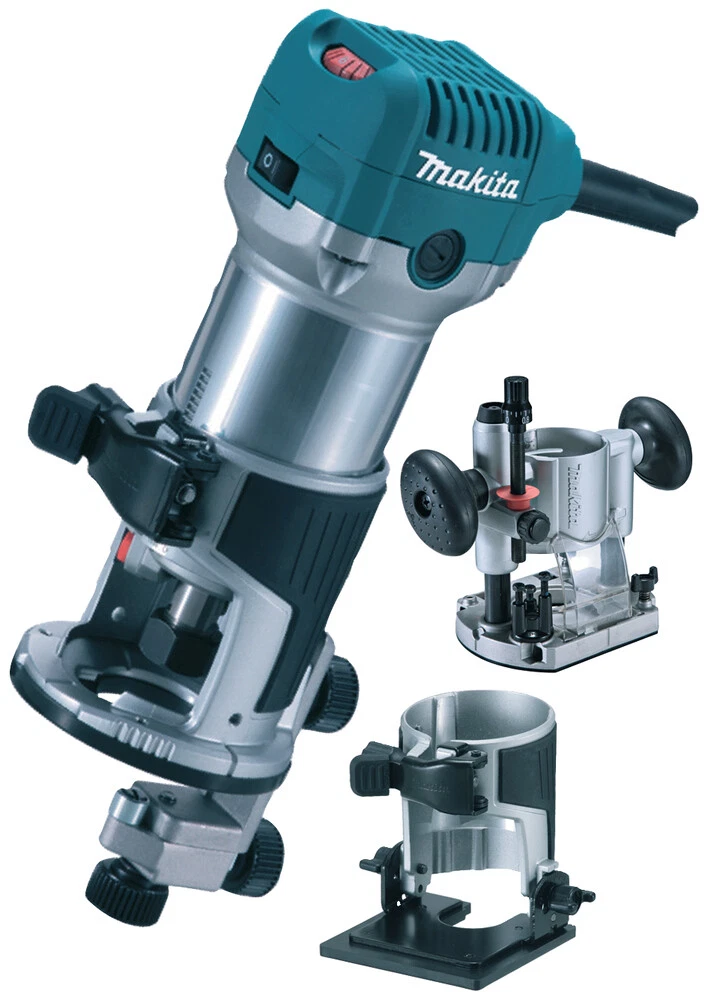 Makita Multifunktionsfräse RT0702CX2J Oberfräse, Fräse RT0702 + 