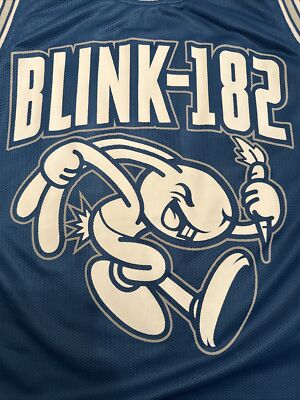 Blink 182 Basketball Jersey Blue Pop Punk Medium Loser Kids