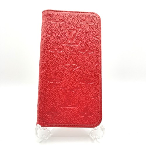 Louis-Vuitton iPhone X XS Leather Monogram Folio Case LV Auth From Japan - 第 2/17 張圖片
