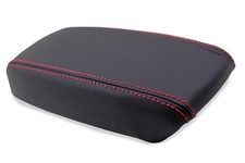 Fits 94-01 Acura Integra Faux Leather Armrest Console Cover Red Stitch