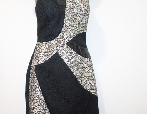 Lipsy Black Gold Bodycon Dress 12 Sequin Lace Party Occasion Wedding Xmas Club - Picture 19 of 19