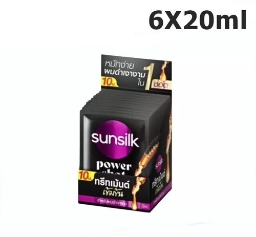 Sunsilk Power Shot Tratamiento Capilar Bloqueo Hidratante Aceites Nutritivos Profundos 6X20ml - Imagen 36 de 36