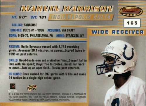 1996 Bowman's Best Football  *COMPLETE YOUR SET*  Pick From List - Picture 326 of 356