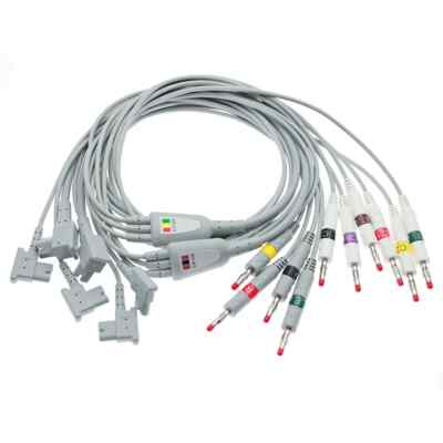 ECG Patient Cable,Complete 10 Lead Set,for Philips/HP PageWriter TC ...