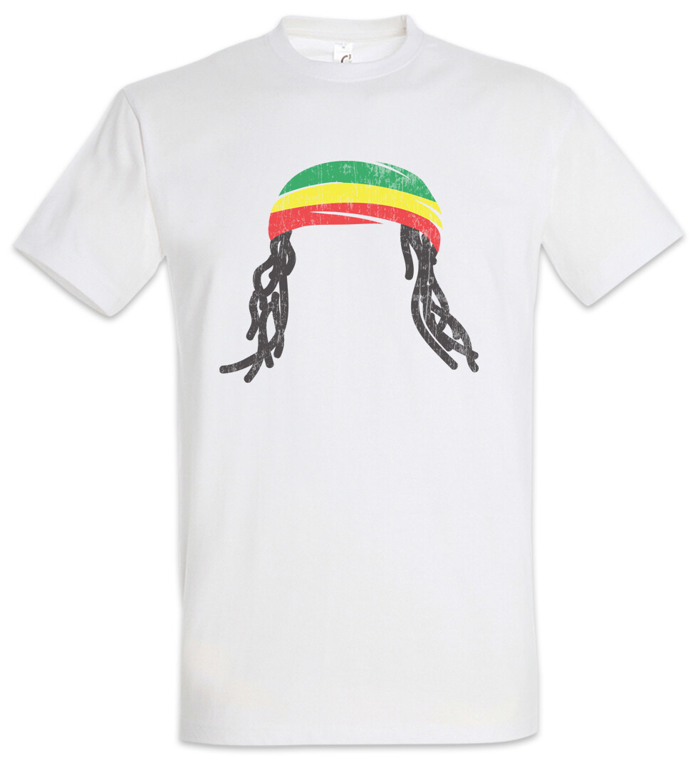 ALTRA Maglietta Rasta Hat And Dreadlocks Jah Babylon Irie Ska Reggae Giamaica Rastafari