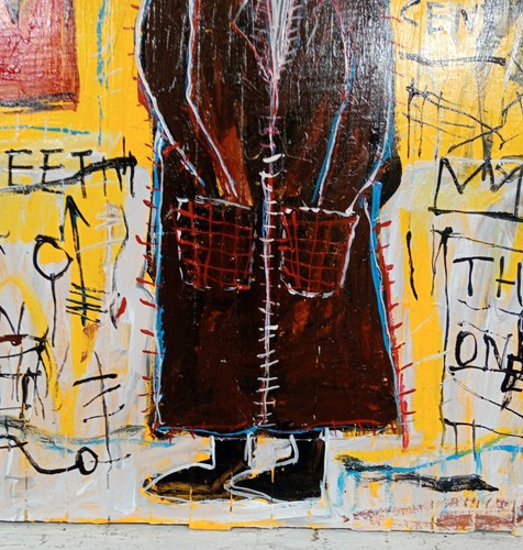 JEAN-MICHEL BASQUIAT ACRYLIC ON WOOD 1982 AMERICAN PAINTER IN GOOD CONDITION - Picture 8 of 11