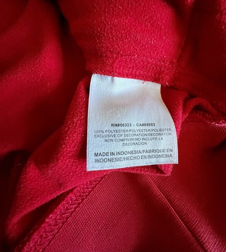 MANNY PACQUIAO NIKE Men’s 2XL Track Suit Jacket Zip Pockets Logos Red White XXL - Picture 11 of 12