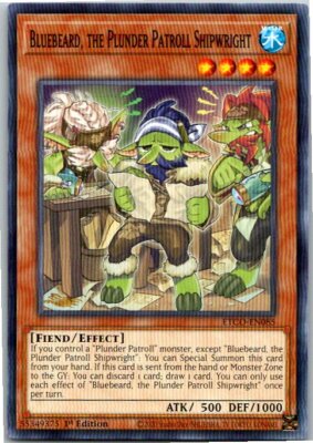 Bluebeard, The Plunder Patroll Shipwright ETCO-EN085 Yu-Gi-Oh! Card Mint 1st