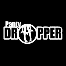 2x Cuentagotas Panty Blanco - Divertida Ventana Vinilo Calcomanía Adhesiva Auto Coche Camión
