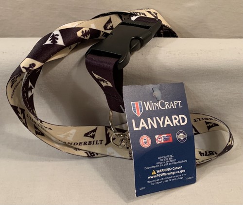 Wincraft VANDERBILT UNIVERSITY MEDICAL SCATTER Lanyard: Detachable Buckle Revers - Picture 7 of 8