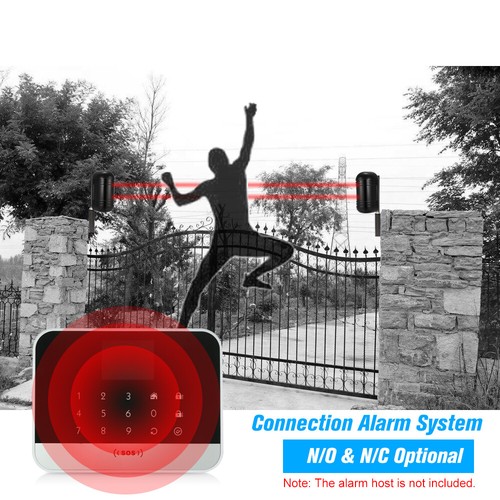 300M Wired Dual Beam Infrared Sensor Barrier Detector Alarm Tamper System T7K5 - Picture 5 of 11