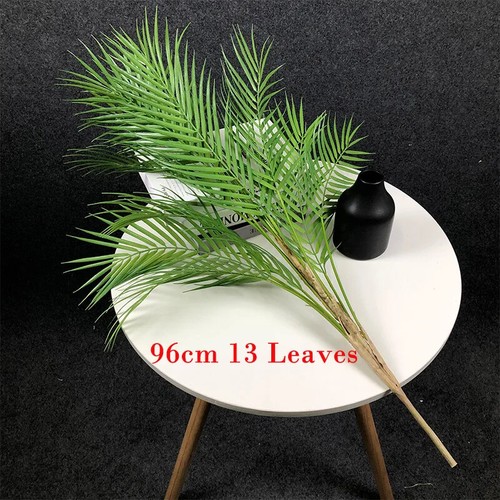 125 cm große künstliche Palme tropische Pflanzen Zweig Kunststoff falsche Blätter grün - Bild 11 von 18