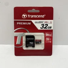 Transcend 32GB Class 10 - MicroSDHC Card - Retail - TS32GUSDU1