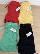 GAP Kids Boys Shorts Lot of 4 Size 4T Red Yellow Green Black NWT Drawstring
