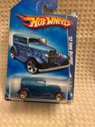 2008 Hot Wheels All Stars Blue '32 Ford Delivery Red Lines #9/36 1:64