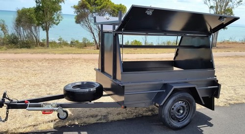 AUSTRALIAN Made 6x4 Tradesman Builder Camping Trailer 750kg ATM Spare Tyre Jocke - Picture 3 of 7