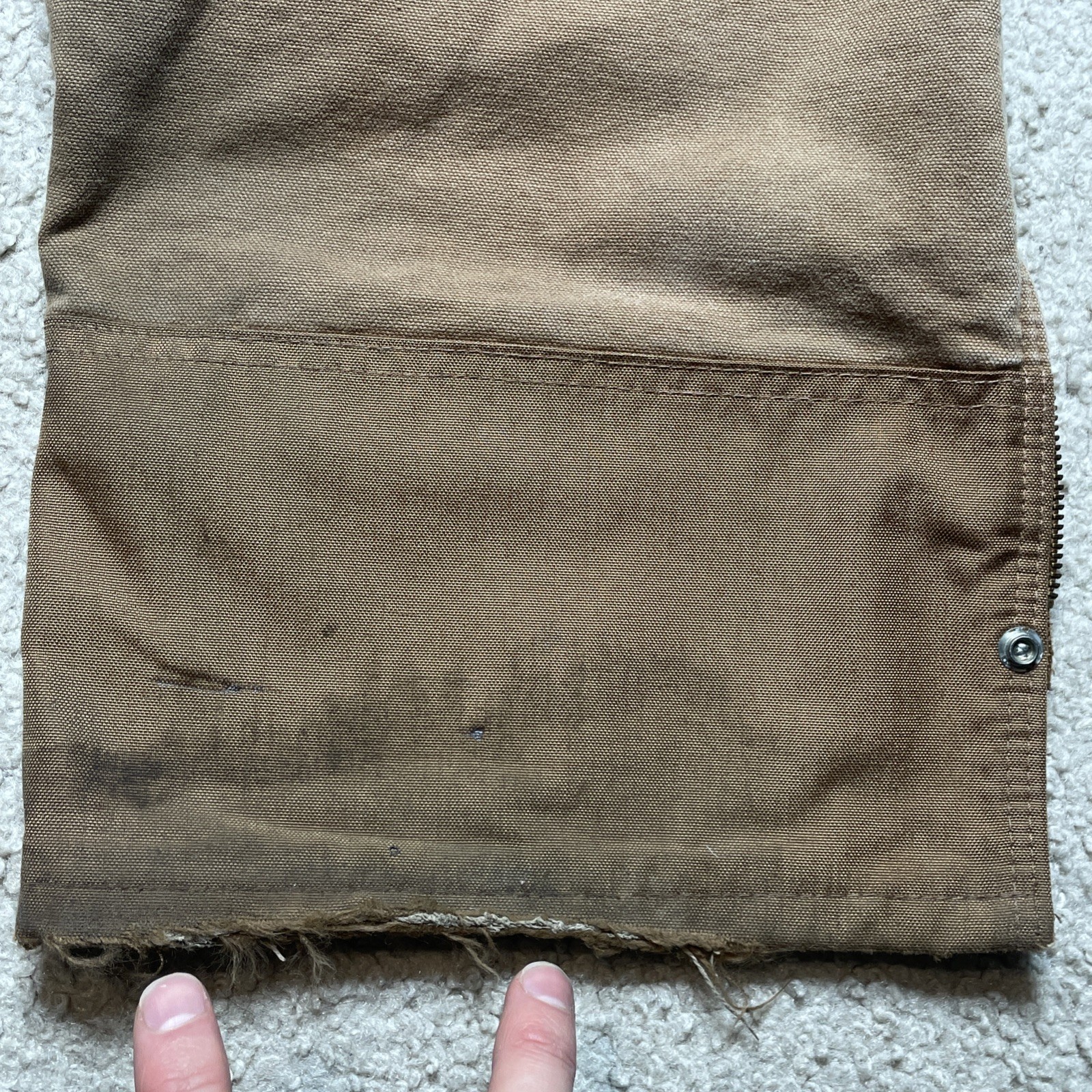 Carhartt B157 Pants Mens 32x30 Double Knee Brown Insulated Sherpa Work thumbnail 16