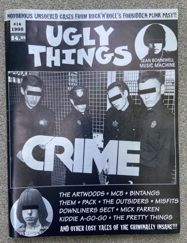 UGLY THINGS #14 1995 Fanzine Garage PUNK KBD CRIME MC5 Outsiders Pretty things