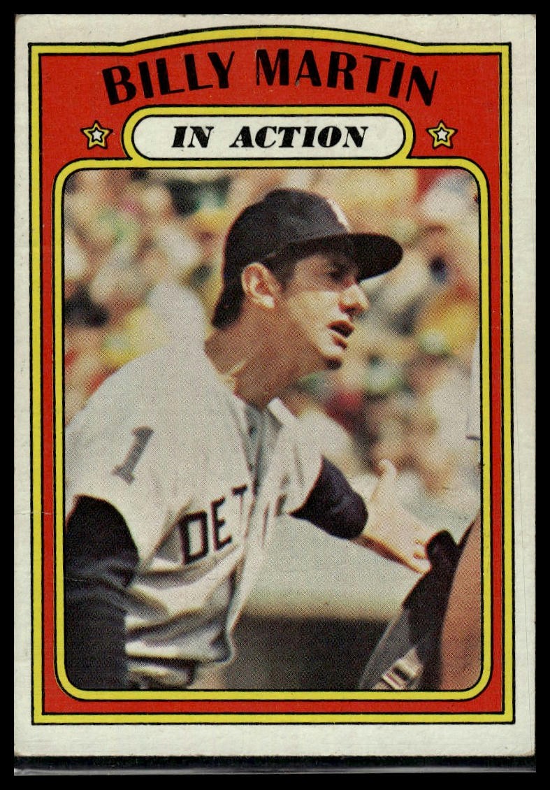 1972 Topps #34 Billy Martin